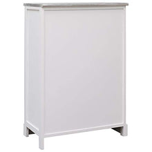 FAMIROSA Credenza con 10 Cassetti Grigia 113x30x79 cm, in Legno
