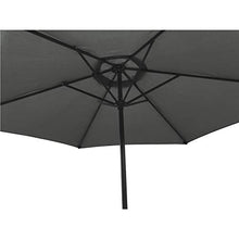 IMS Garden OIA - Ombrellone dritto, rotondo, 270 cm, colore: Grigio
