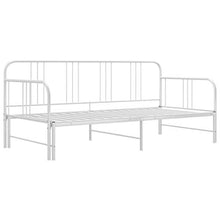 SKM Telaio Divano Letto Estraibile Bianco in Metallo 90x200 cm