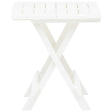 SKM Tavolo da Giardino Pieghevole Bianco 45x43x50 cm in Plastica
