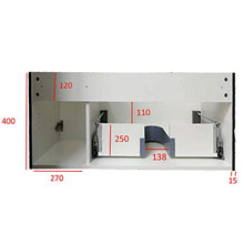 Mobile da bagno sospeso DANA 1050 - design leggermente arrotondato - antracite, Piletta Pop-up:Con piletta Pop-up
