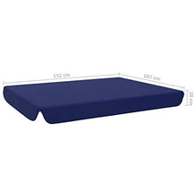 VidaXL - Tetto di ricambio per altalena da giardino, 192 x 147 cm, colore: Blu