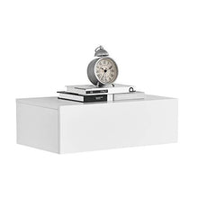 Mensola da Parete con cassetto - Bianco Opaco - 46x30x15cm