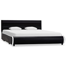 SKM Giroletto Nero con LED in Similpelle 120x200 cm (44.55kg)