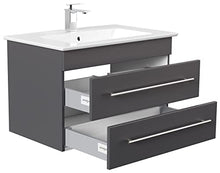 Mobile bagno con lavabo Villeroy & Boch Venticello 80cm antracite satinato