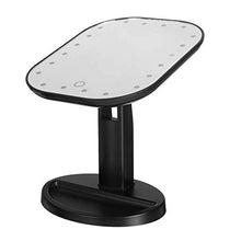 Belleashy Specchio Trucco A Batteria 20 LED Specchio Trucco Luce Desktop Home Touch Screen 180 ° Angolo Regolabile Specchio Portatile Illuminato Per Bagno