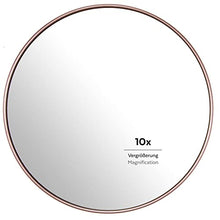 PARSA BEAUTY Specchio da doccia a ventosa con ingrandimento 10x, champagne