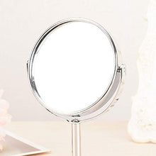 PRENKIN 2pcs 360 Gradi di Rotazione HD Double Sided Trucco Desktop Mirror in Acciaio Inox a Specchio ingranditore
