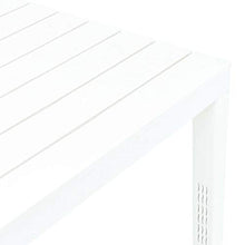 E E-NICES Tavolo da Giardino Bianco 78x78x72 cm in Plastica