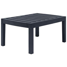 vidaXL Set Salotto da Giardino 3 pz Plastica Antracite Tavolino Sedie Cuscini