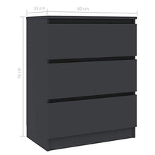 XHCP Credenza, Comodino, Comodino, Divano Letto, Mobile Laterale per Soggiorno Camera da Letto Camera da Letto Sonoma Rovere 60x35x76 cm truciolare