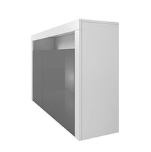 E-Com - Credenza Luna – 155 cm – Bianco/Grigio