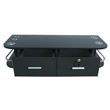 OUKANING Armadietto da parete per bagno, con 2 cassetti, dimensioni: 105 x 41 x 22,5 cm
