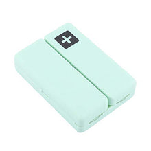 zhuolong Organizer portapillole Magnetico Portatile Pieghevole con Custodia per medicinali con 7 Scomparti(Verde)