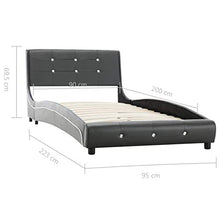 SKM Giroletto Grigio in Similpelle 90x200 cm (23.8kg)