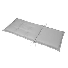 Beautissu Cuscino per Sdraio e Sedia da Giardino Base HL 120x50x6cm - Cuscino per sedie Sdraio e poltrone da Giardino - Cuscino Seduta da Esterni ed Interni - Grigio Chiaro
