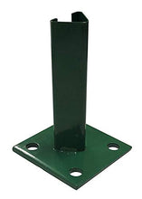 VERDELOOK Piastra di Fissaggio a Terra con 4 Fori per Pali, Diametro 4.8 cm, Verde