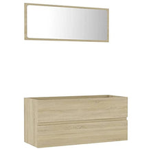 vidaXL Set Mobili da Bagno 2 pz Grigio in Truciolato