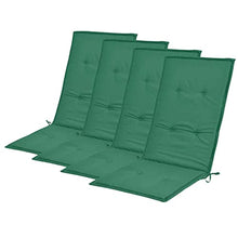 vidaXL 4X Cuscini per Sedie da Giardino Verdi 120x50x3 cm Coprisedia Copertura