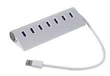 SaySure - 7 Ports Aluminum USB 3.0 Hub for PC Laptop Desktop