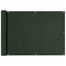 vidaXL Schermo Frangivista per Balcone Verde Scuro 75x600 cm in HDPE
