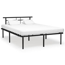vidaXL Giroletto Nero in Metallo 140x200 cm
