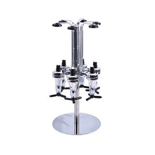 BENOHAOH 4 Teste 6 Teste 6 Teste Rotary in Acciaio Inox Succo di Vino Succo di Cocktail Basamento Bevande Ottica Distributore Supporto da Cucina Bar (Color : 6 Heads)