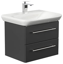 Mobile bagno con lavabo Geberit MyDay 65cm nero satinato