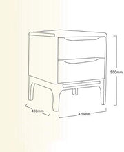 File cabinets Comodino tavolino Armadio di stoccaggio, Comodino Camera da Letto, Armadio a 2 cassetti, Tabella di stoccaggio della Sala Studio, 40x42x50 cm Cassetti