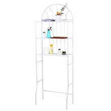 SOULONG Scaffale Bagno e WC, Scaffale da Bagno in Ferro, scaffale Salvaspazio 3 Ripiani con Mensole Organizer, Mobile sopra toilettes Scaffale Aperto per Bagno o Lavanderia, 176.5 * 62 * 33.5cm