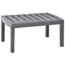 E E-NICES Tavolo da Salotto per Giardino Moca 78x55x38 cm in Plastica