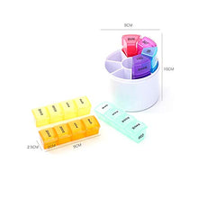 7 giorni pillole portatile settimanale pillole organizzatore dispenser splitter