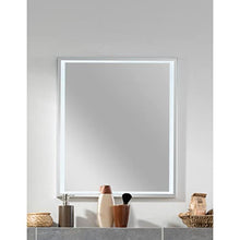 FACKELMANN - Set di mobili da bagno stretti e lucidi, 3 pezzi, Milano, WC con mobiletto sottolavabo da 55 cm e specchio da bagno a LED