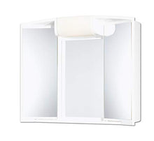 Jokey Armadietto a specchio Angy con ripiano e illuminazione a LED, larghezza 59 cm, in plastica, colore bianco