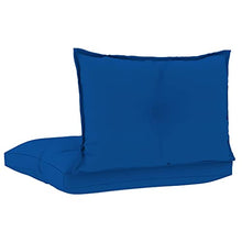 vidaXL Cuscini per Divano Pallet 2 pz Blu Reale in Tessuto