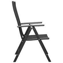 FAMIROSA Sedie da Giardino 4 pz in Polyrattan Nero-3105