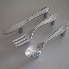BESISOON Maniglia per MobileColtello Creativo, Forchetta E Cucchiaio Maniglia dell'Armadio da Cucina Maniglia per Mobile Drawer Handle Mobili Manigliaper Mobile Installazione Facile