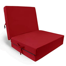 PROHEIM Materasso Pieghevole per Ospiti Letto per Ospiti da Viaggio in Diversi Colori e Dimensioni, Colore:Rosso, Dimensione:195 x 80 x 10 cm
