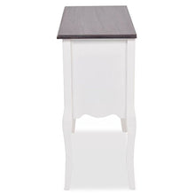 fzyhfa armadio di console 6 cassetti in legno 80 x 36 x 79 cm (L x L x H) Grigio e Bianco