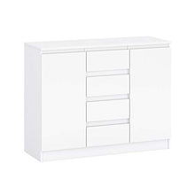 GLmeble, Cassettiera multiuso con cassetti e ripiano in laminato massiccio