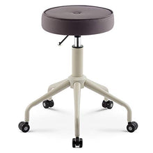 Sgabello Regolabile con rotelle per Lavoro Cucina Salone, ergonomico Sgabello Girevole,Viola