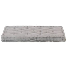 vidaXL - Cuscino per pallet, in cotone, 120 x 80 x 10 cm, colore: Grigio