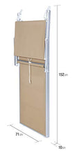 VERDELOOK Rimini, Lettino da Mare con Parasole, 186x61x38 cm, sabbia