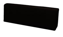 CUSCINO SCHIENALE 39X120X11-19 PER BANCALI PALLET EPAL EUR RIVESTITO IN ECOPELLE SFODERABILE NERO - ALTA DENSITA'
