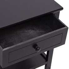 vidaXL Set 2 pz Comodini Neri Camera da Letto Eleganti in Legno Paulownia e MDF