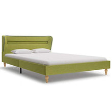 Tidyard Giroletto con Luci LED Verde in Tessuto 120x200 cm