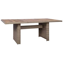 SKM Set da Pranzo da Giardino 7 pz con Cuscini in Polyrattan Marrone (123.7kg)