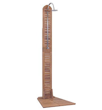 Zerone Doccia da Giardino in Legno, Doccia di Tea per Esterno 70x75x204 cm