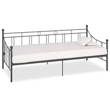 vidaXL Telaio Divano Letto Grigio in Metallo 90x200 cm
