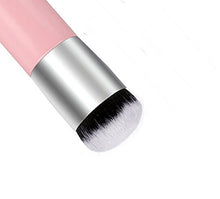 Fablcrew Pennello Professionale per Make up Ideale per Fondotinta Fard e Cipria Forma Grande e Rotonda Pennelli per Viso Size 10.5 * 3 * 3 cm (Rosa+Argento)